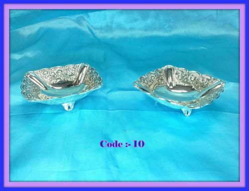 Silver Double Dish Set With