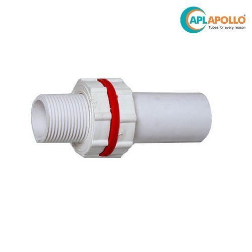 White Upvc Tank Connector Long Sch-80