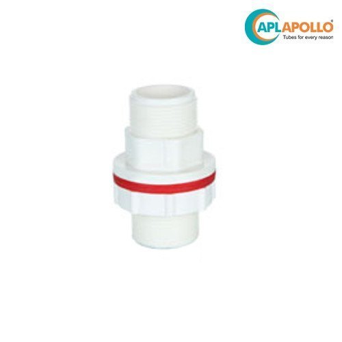 व्हाइट Upvc टैंक कनेक्टर शॉर्ट Sch-80
