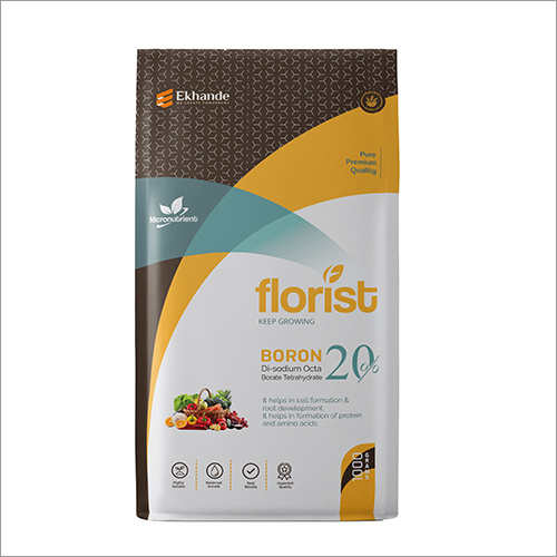 फूलवाला बोरॉन डि सोडियम 20 प्रतिशत ऑक्टा बोरेट टेट्राहाइड्रेट अनुप्रयोग: कृषि