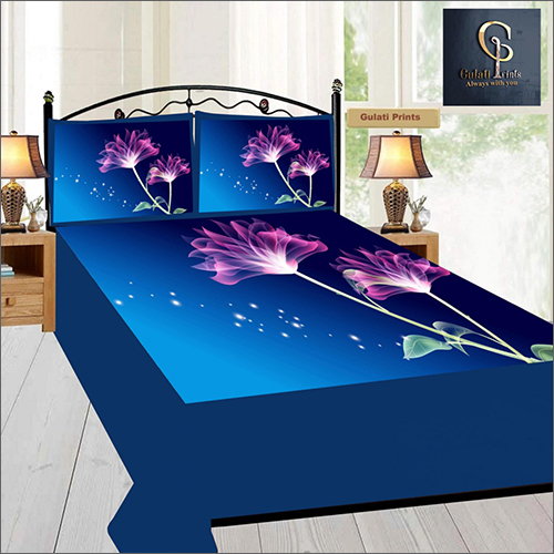 Multiple Digital Printed Bedsheet With Pillow Cover Set