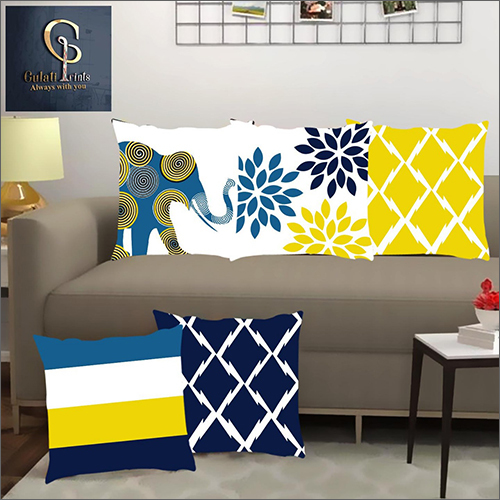Designer Digital Printed Cushion Covers Set - Fabric, Multiple Sizes | Colorfast, Moisture-Wicking, Anti-Microbial, Elegant Designs