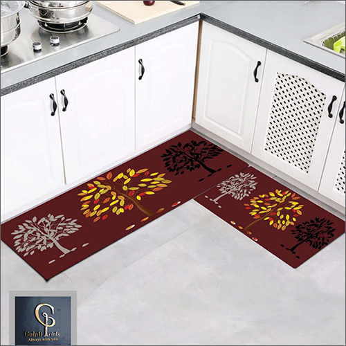 Multiple 3D Digital Printed Anti Skid Kitchen Mats