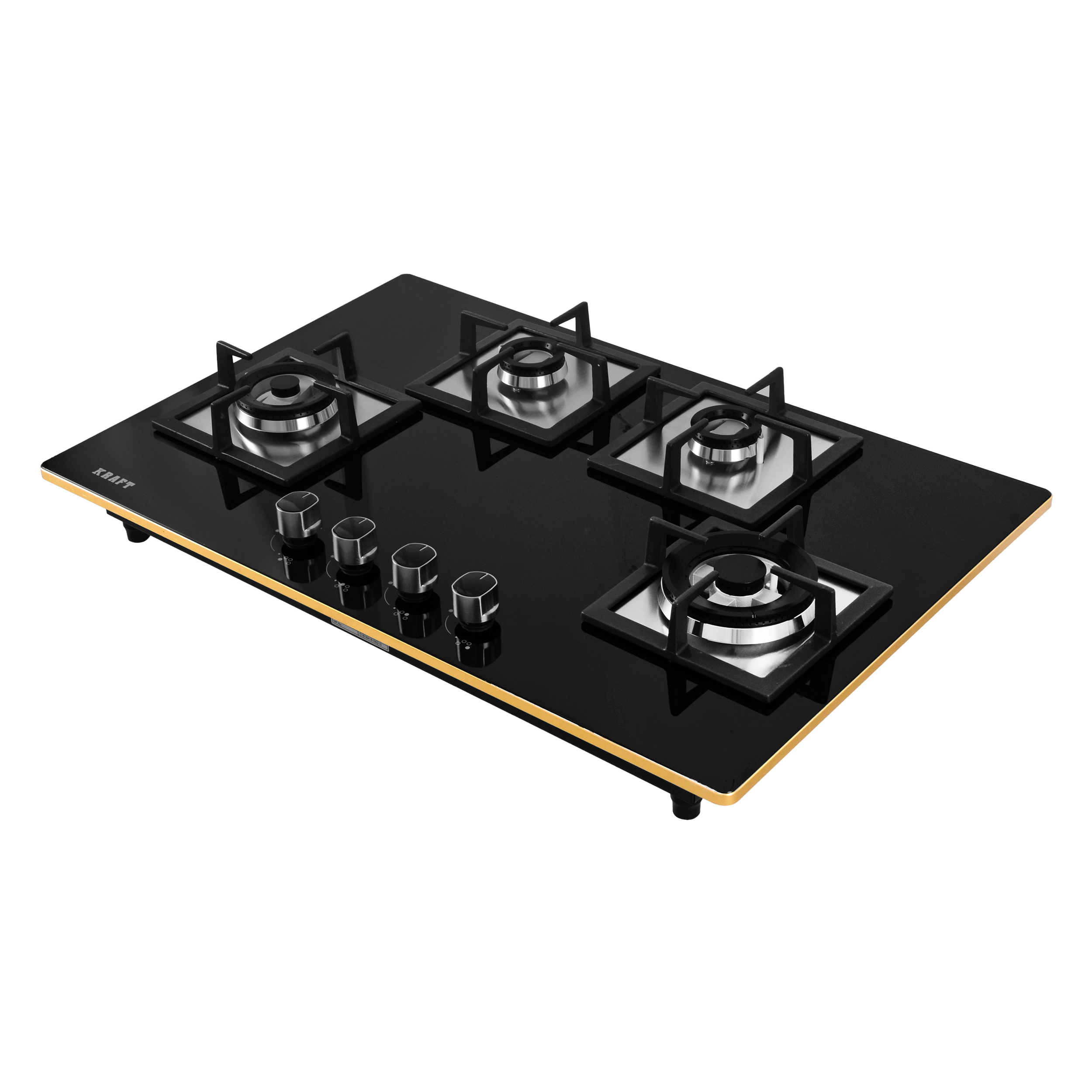 Four Burner Gas Hob Dimension(l*w*h): 850*595*185 Millimeter (Mm)