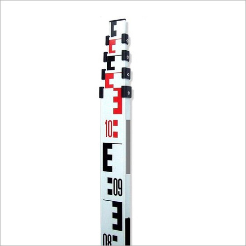 Multicolor Telescopic Surveying Leveling Staff