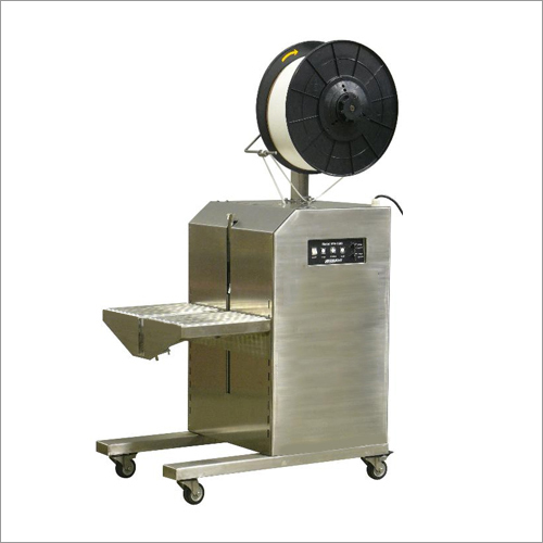 Vertical Strapping Machine - MS & SS Build, Semi-Automatic Operation | 1 Year Warranty, Vertical Design