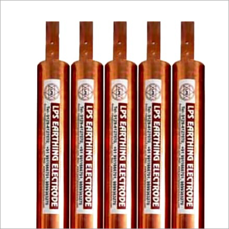 Copper Bonded Earthing Electrode - Pure Copper, Diameter Options 50/60/80 mm, Copper Thickness 2-4 mm | Ideal for Industrial Applications, Copper Color