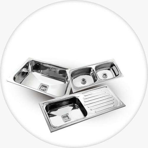 Silver Apl Apollo Classic Series Single Bowl Kitchen Sinks