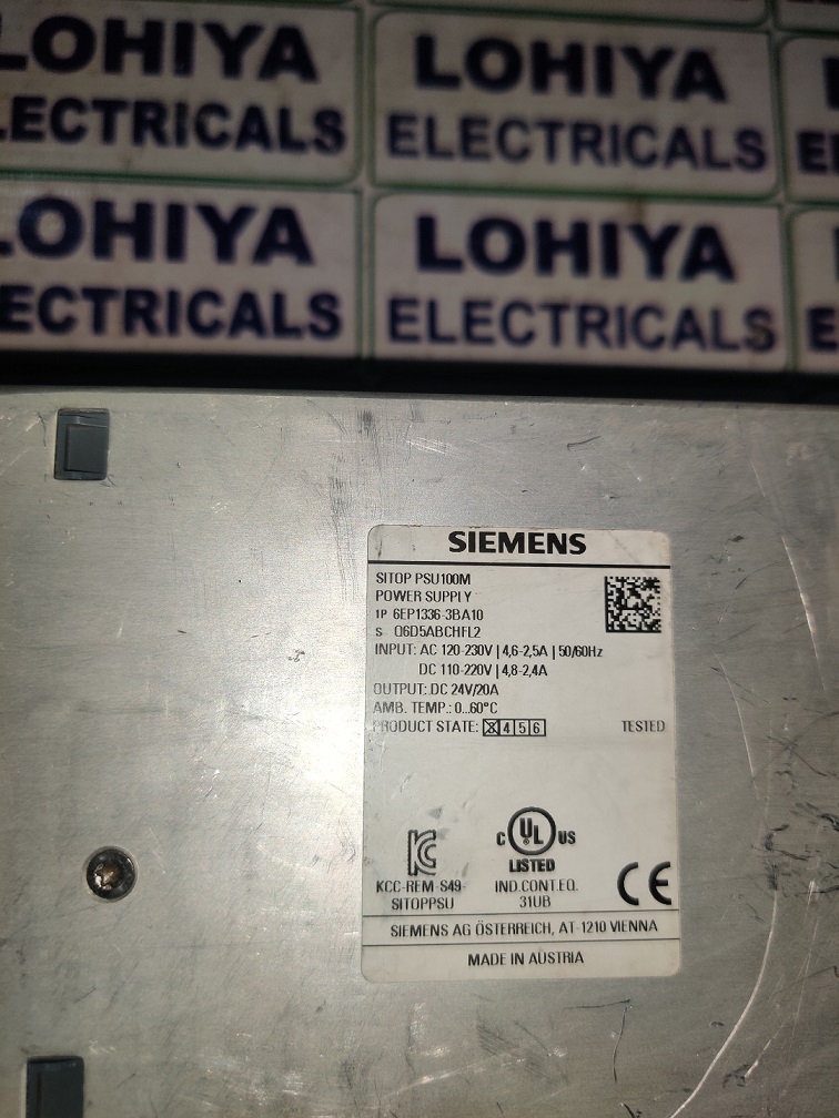 Siemens 6ep1336-3ba10 Power Supply