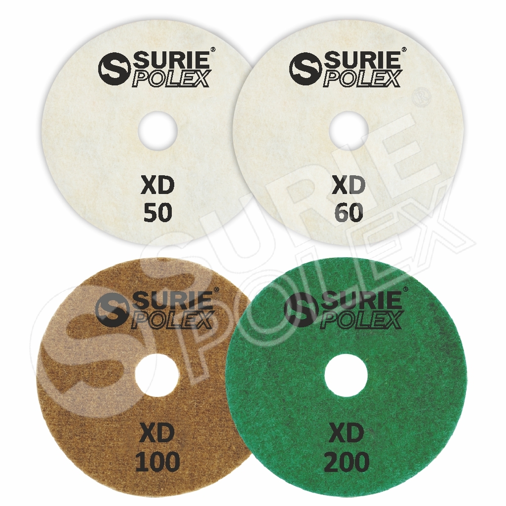 Dcrf 7u2-xd Flexible Polish Pad - Diamond Polishing Pads, 4 Inch/100mm Diameter | Flexible Design, Sintered Resin Bonding Agent
