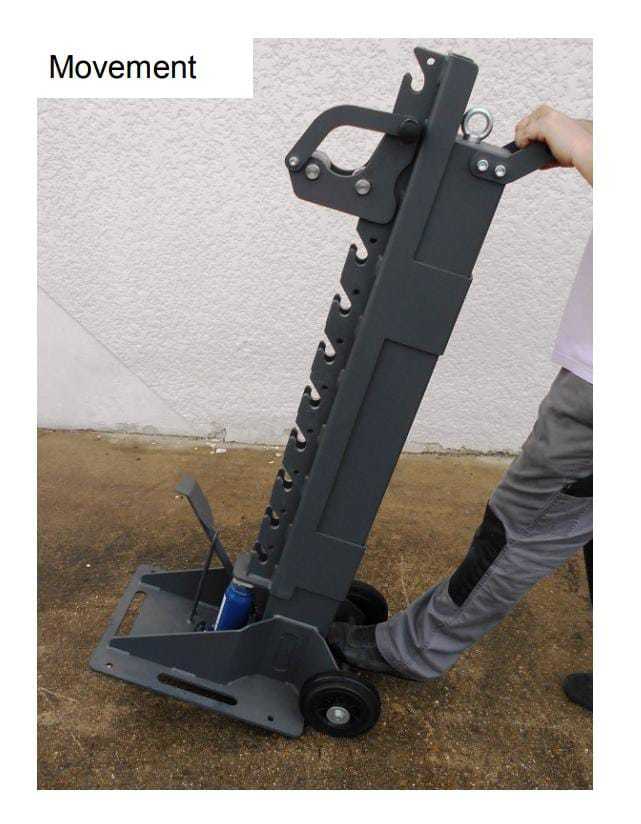 Blue Cable Drum Lifting Jack