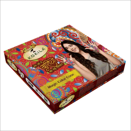 Multi Color Cone Box - Handcrafted Paste Cones, 12 Premium Quality Cones In 6 Vibrant Colors For Easy Body Art | Instant Temporary Tattoo Solution