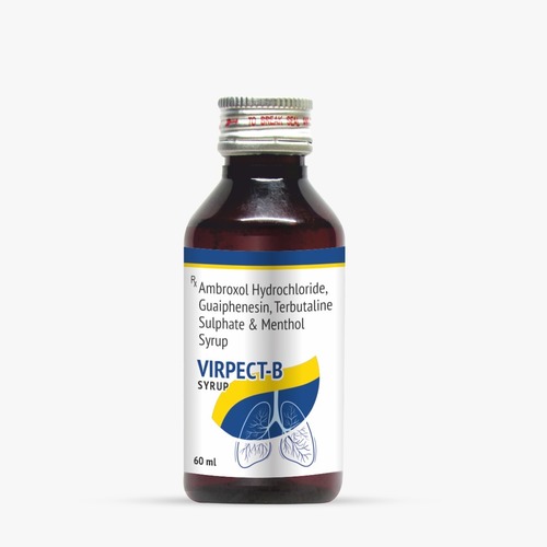 Liquid Ambroxol Terbutaline Guaiphensin And Menthol Syrup