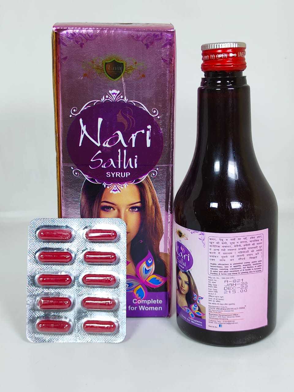 Nari Sat - 300ml | All-natural Herbal Capsule For Women, Supports Uterine Function And Hormonal Balance In Female Reproductive Health