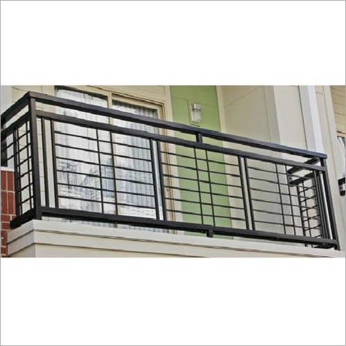 Ms Balcony Railing - Metal Structure, Custom Size, Modern Style | Powder Coated Finish, Welding Techniques, Versatile For Various Applications