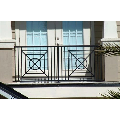 Ms Balcony Railing - Metal Structure, Custom Size, Modern Style | Powder Coated Finish, Welding Techniques, Versatile For Various Applications