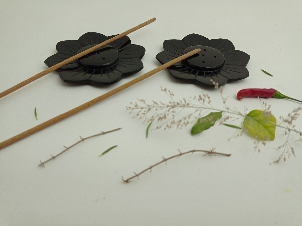 Soapstone Incense Stick Holder Ii Model No. 254 Ii Black Color Size: 3.25 X 3.25 X 2.5/8 Inch