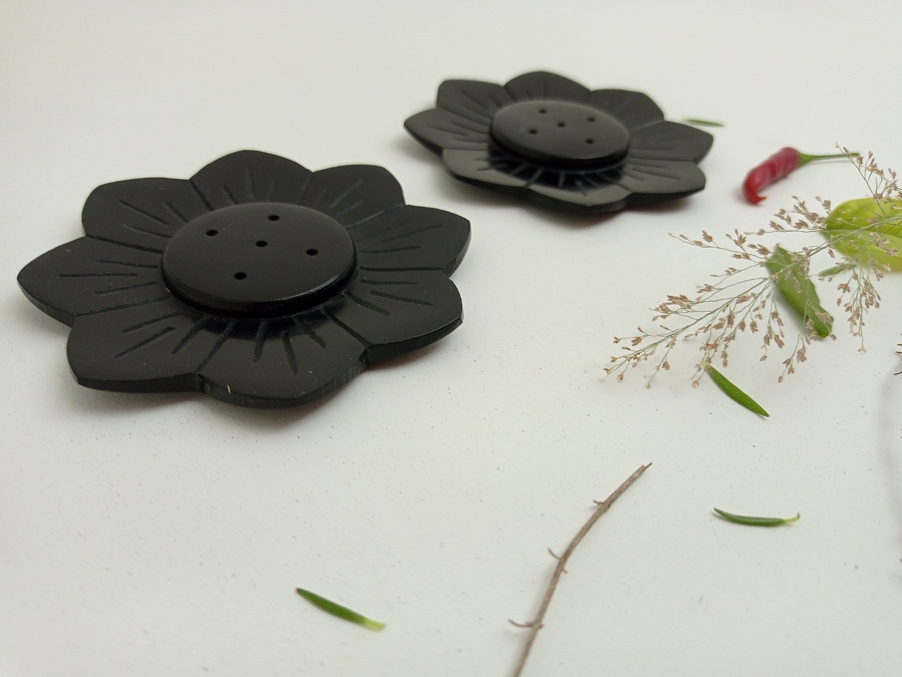 Soapstone Incense Stick Holder Ii Model No. 254 Ii Black Color Size: 3.25 X 3.25 X 2.5/8 Inch