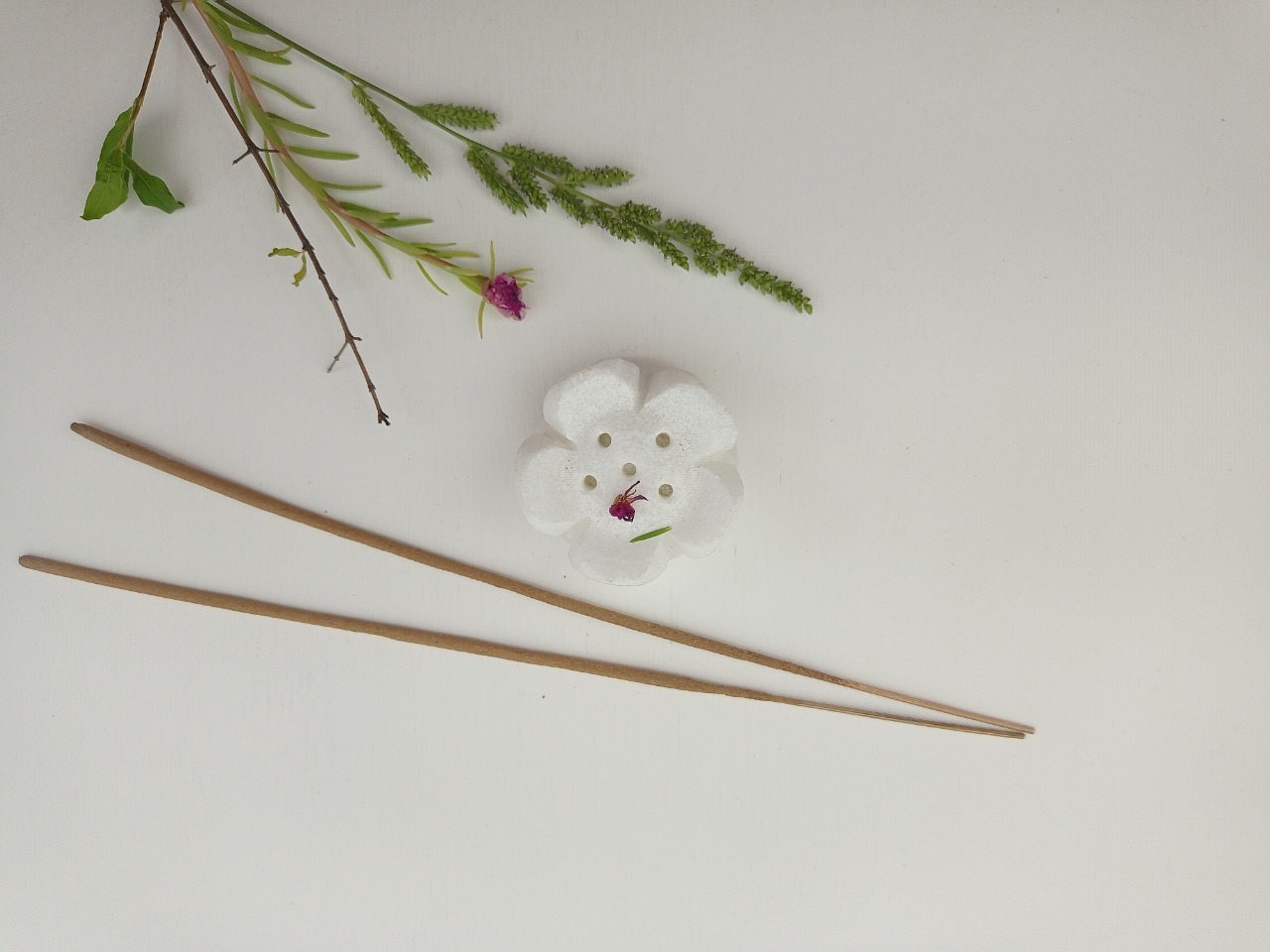 Marble Incense Stick Holder Ii Model No. 32 Ii White Color