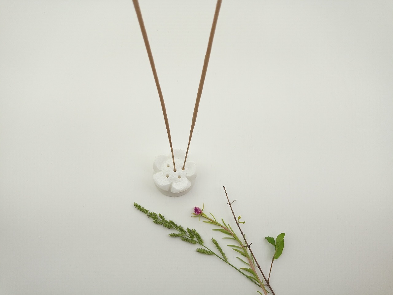 Marble Incense Stick Holder Ii Model No. 32 Ii White Color