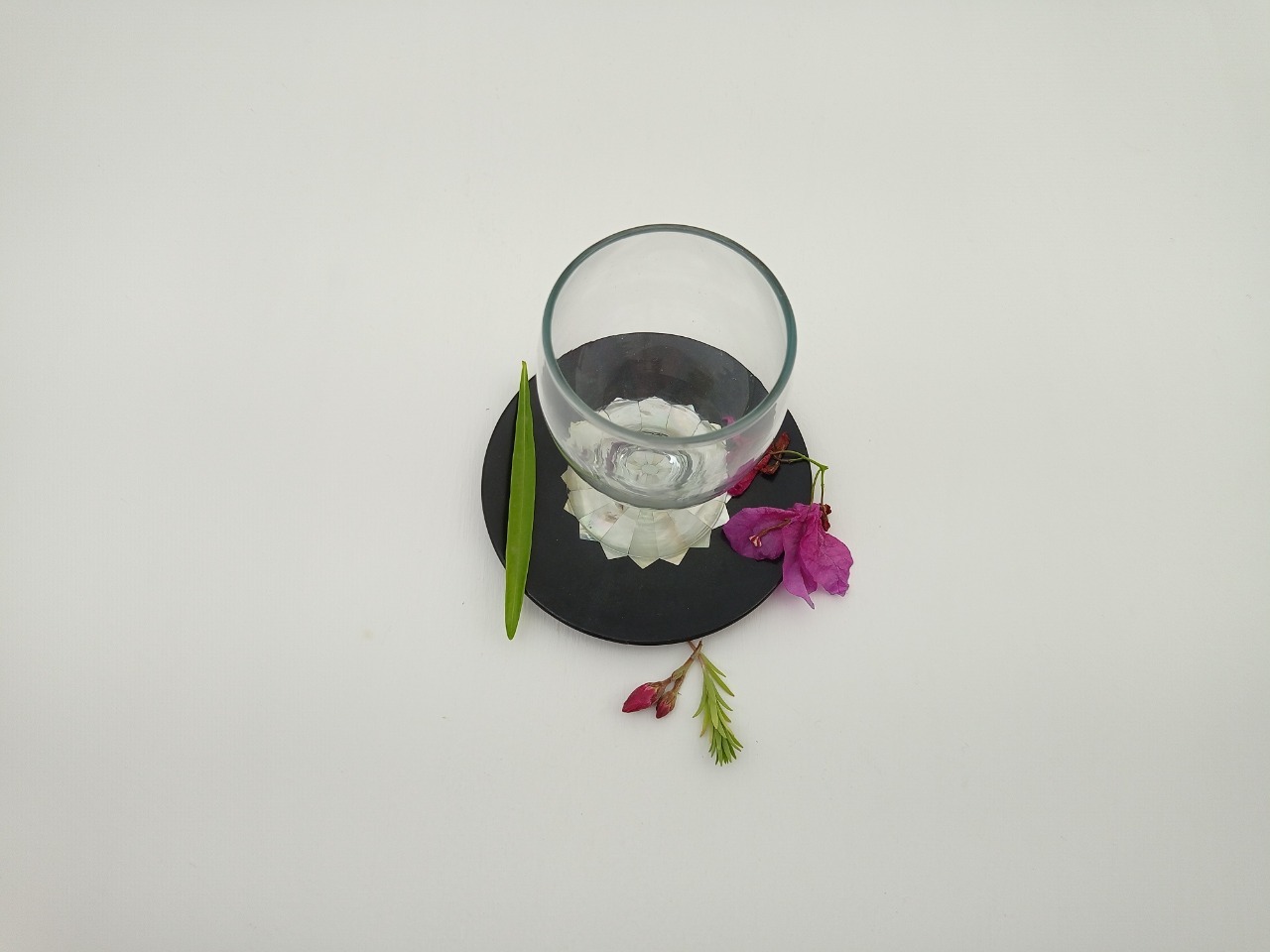 Round Soapstone Coaster Ii Model No. 61 Ii Black Color