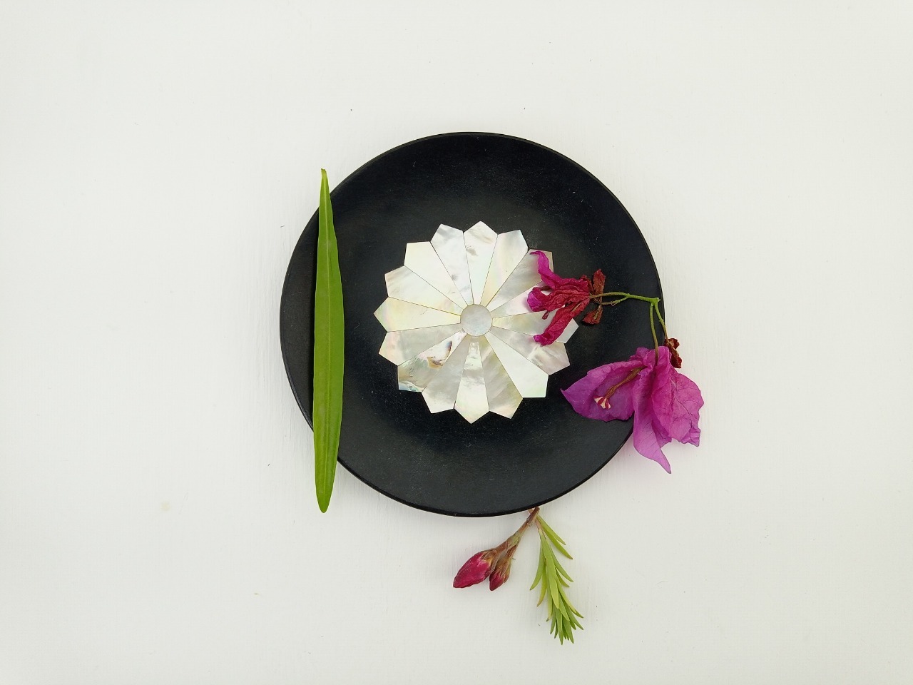 Round Soapstone Coaster Ii Model No. 61 Ii Black Color