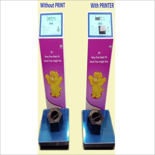 Coin Operated Weighing Scale - Durable Steel Design, User-Friendly Digital Display