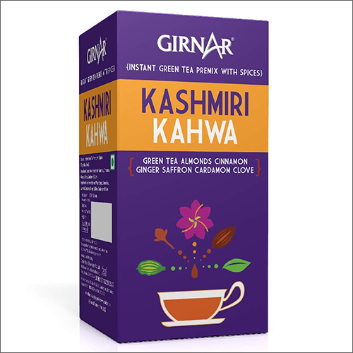 Kashmiri Kahwa Green Tea Premix With Spices - Liquid Extract, 5 Packs of 5 Pcs | Low Sugar, Dried Health Tea with Exotic Spices