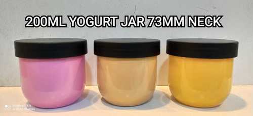 200ML Fancy Yogurt Jar - PET Material, 21 Grams Weight | Lightweight Design, Stylish and Functional for Modern Dairy Packaging
