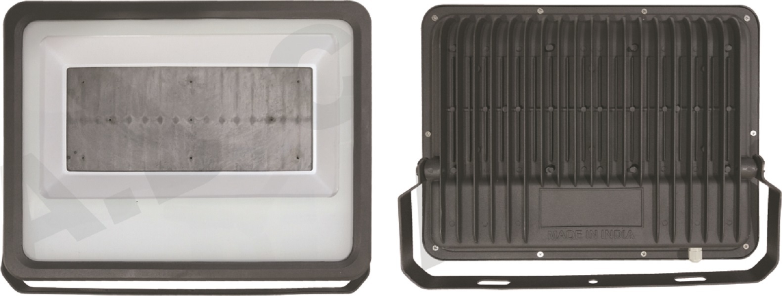 Aluminium Adc12 Slim Flood Light Fixture - 50w | Grayfied Gray Powder Coating, Toughened Glass, Corrosion Resistant Design, Easy Usage