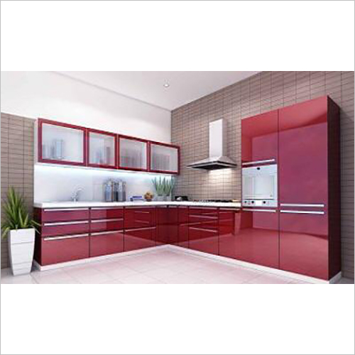 Fancy Modular Kitchen - Wood Material , Indian Style, Easy To Install, Swing Door Design With Drawers