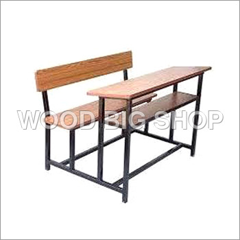 School Dual Desk Primary Material: Wood