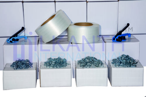 Polyester Composite Strapping - Customized Size, Resilient White PP Material for Industrial Packaging Applications