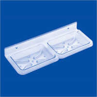 Pvc Double Square Shaped Soap Dish