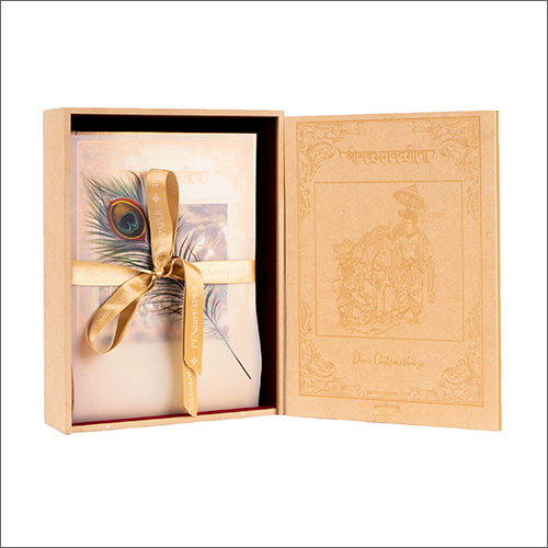 Lord Krishna And Arjuna Engraved Bhagavad Gita Religious Books