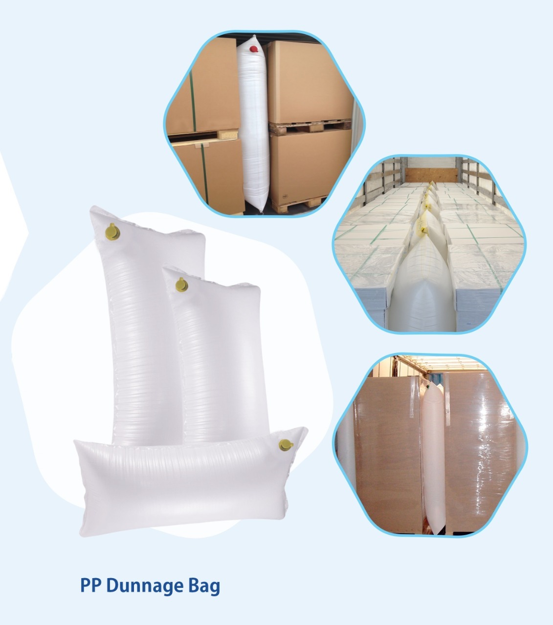White (Blue / Green) Pp Dunnage Air Bags