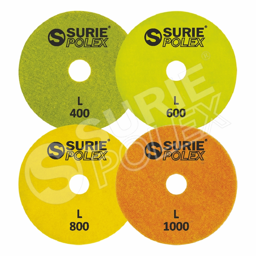 Dcrf-5u4-l Diamond Flexible Pads - Resin Bonded Velcro-backed, Grits 60 To 12000 | Ideal For Marble And Granite Polishing, Wet & Dry Use