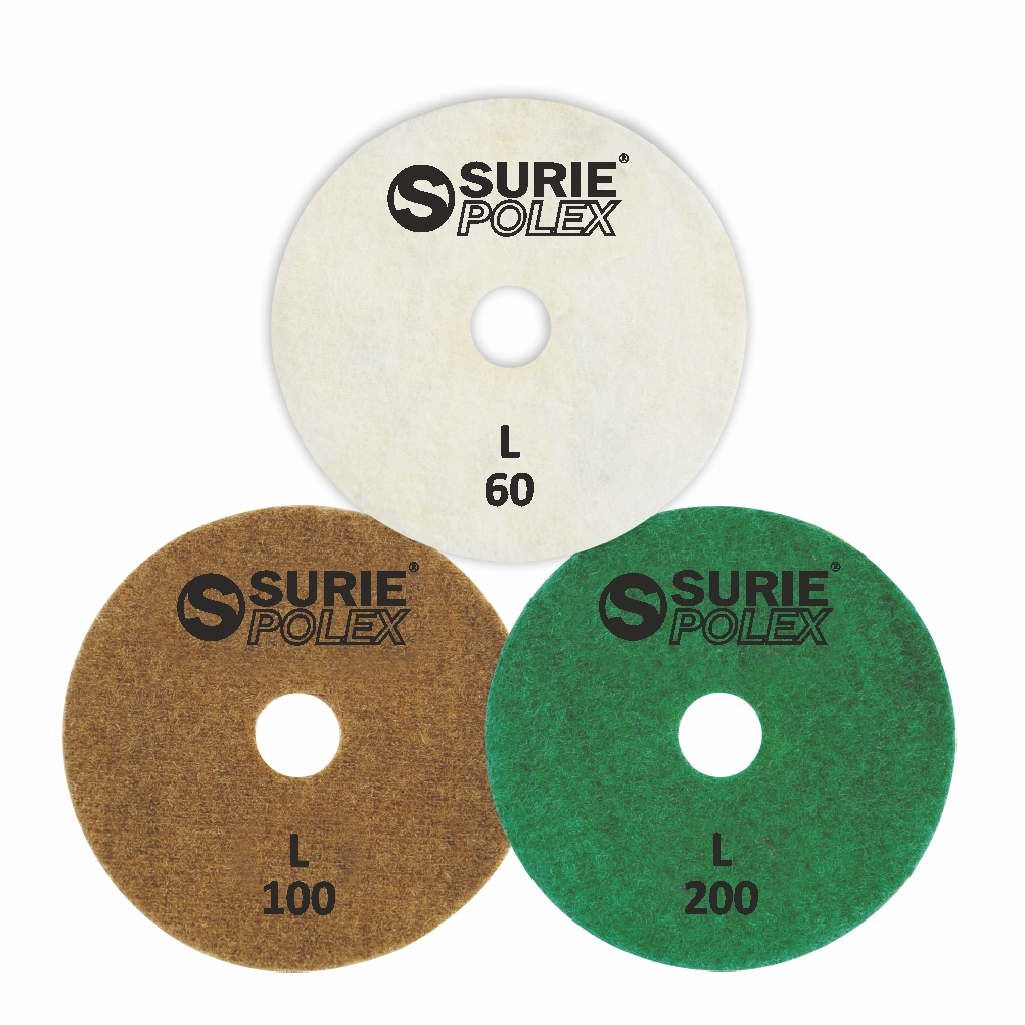 Dcrf-5u4-l Diamond Flexible Pads - Resin Bonded Velcro-backed, Grits 60 To 12000 | Ideal For Marble And Granite Polishing, Wet & Dry Use