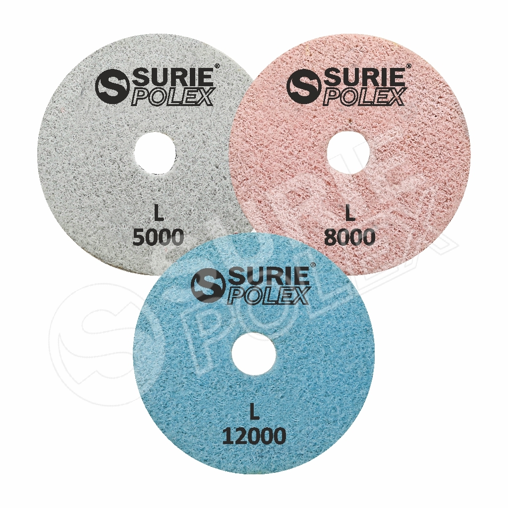 Dcrf-5u4-l Diamond Flexible Pads - Resin Bonded Velcro-backed, Grits 60 To 12000 | Ideal For Marble And Granite Polishing, Wet & Dry Use