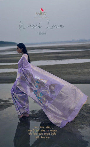 Rajtex Kasak Linen Silk 150001-150006 Series Saree Catalog