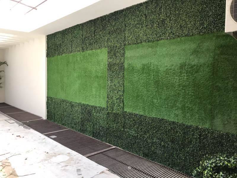 Artificial Grass - Curly Pvc Rectangle Design, Green Color | Durable, Eco-friendly Gardening Solution