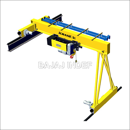 Semi Gantry Crane - Iron/Steel Material, 30 Meter Span Length, 12.5 T SWL | Dual Speed Hoisting, Pendant Control, Emergency Stop, Limit Switch