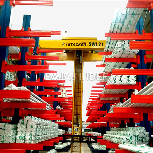 3 Ton Industrial iStacker - Stainless Steel, Electric Powered, Compact Design | Red Color, Ideal for Bulk Material Handling and Warehouse Logistics