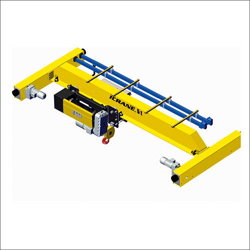 Double Girder Eot Crane - Stainless Steel, 12.5t Swl, 30m Span, Yellow | Industrial Usage, Dual Speed Hoisting And Travel