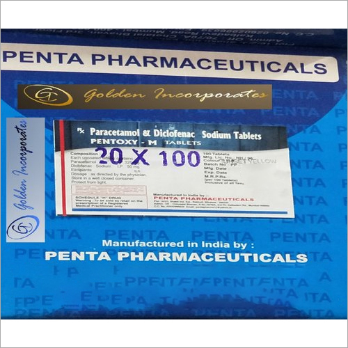 Diclofenac Sodium And Paracetamol - 1x100 Tablets x 20 Packets Per Box | Recommended For Doctor's Use, Store In Dry Place