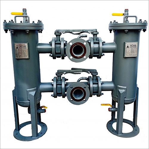 Butterfly Valve Duplex Basket Strainers - Metal, Painted Finish | Superior Quality, Seamless Design, Continuous Flow Maintenance