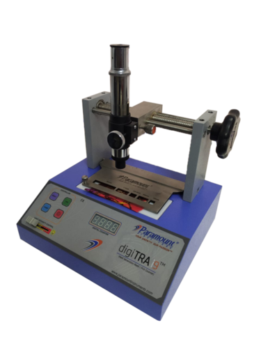 Digital Traverse Thread Counter - Stainless Steel & MS Chrome Plated, 12x10x13 Inch | Precision Engineered with 40x Magnification, Feather Touch Control Panel, 4-Digit Resettable Counter, Calibration Certificate Included