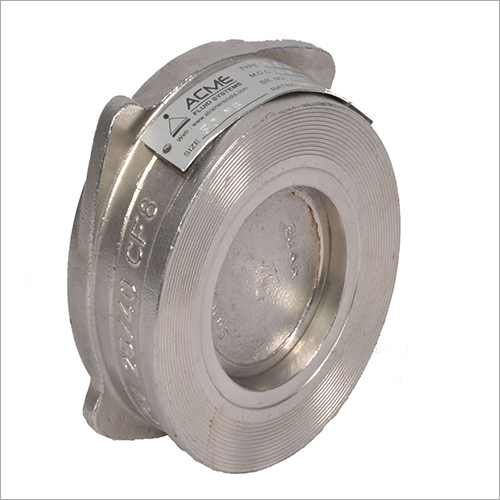 Wafer Type Check Valve - High Pressure Durable Design | Industrial Application, Premium Quality Materials, Robust Performance
