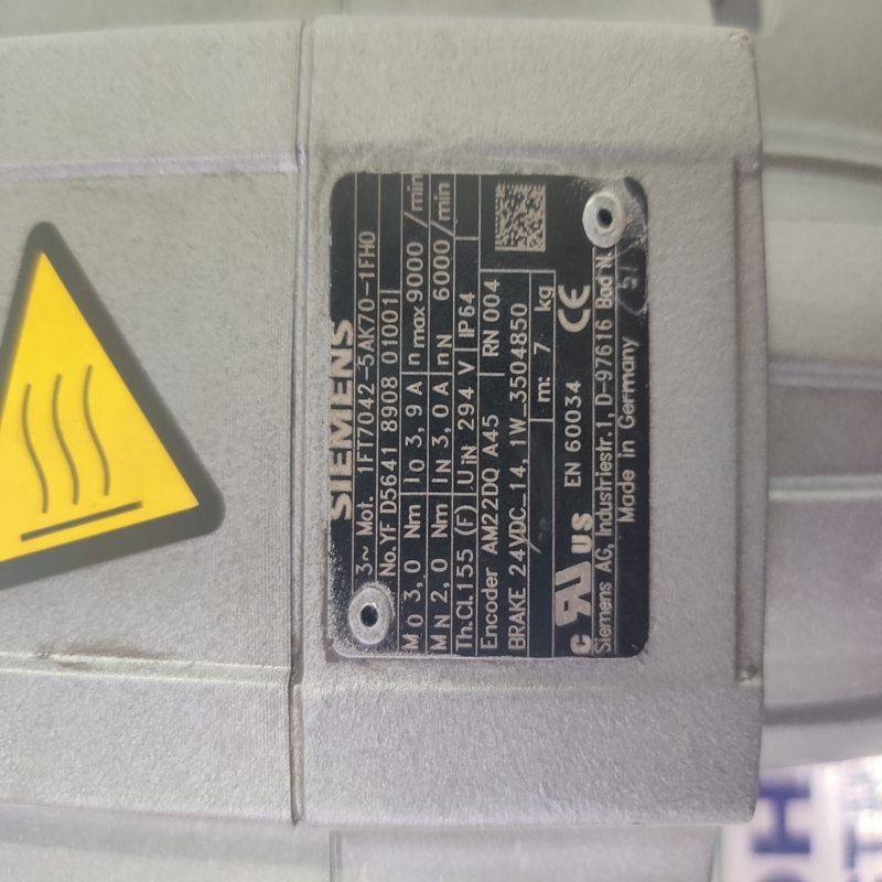 Siemens 1ft7042-5ak70-1fh0 Servo Motor