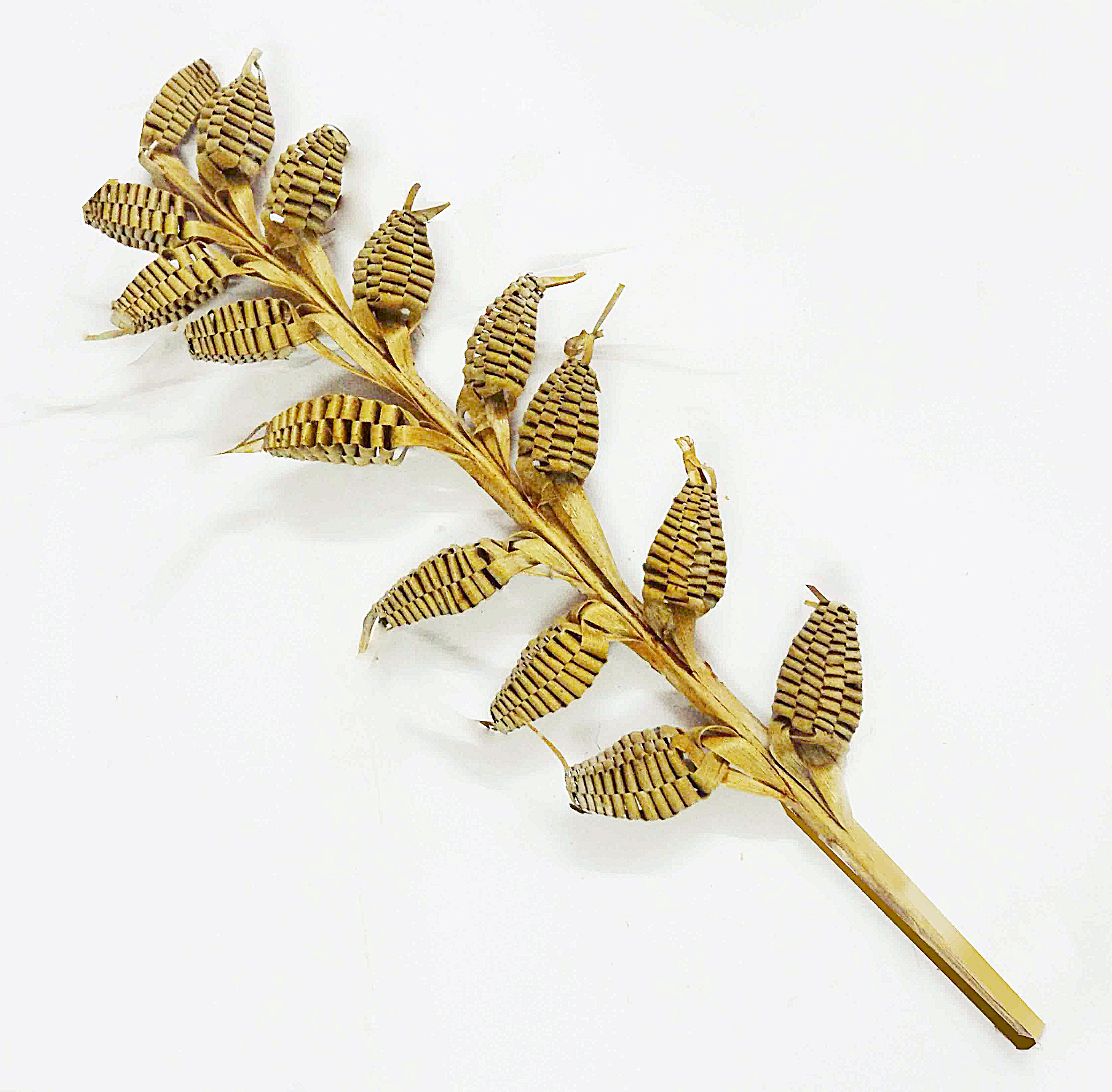 Natural Dry Leaf Flower Wall Hanging